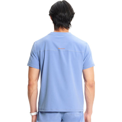 Men's Partial Zip V-Neck Top