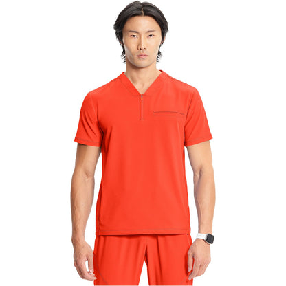Men's Partial Zip V-Neck Top