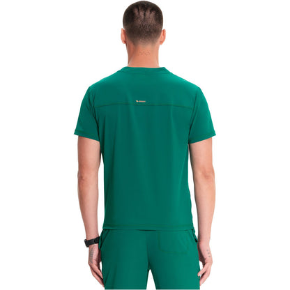 Men's Partial Zip V-Neck Top