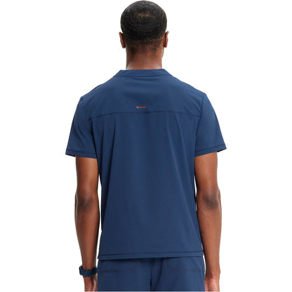 Men's Partial Zip V-Neck Top