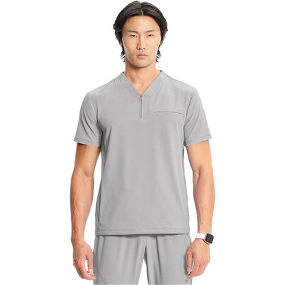 Men's Partial Zip V-Neck Top