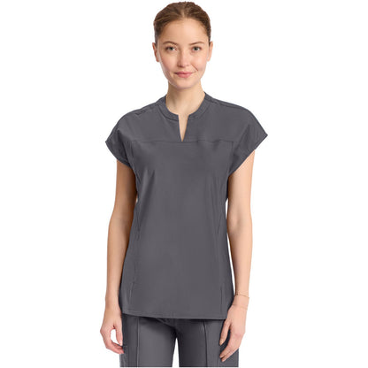 Women's 2-Pocket Henley Tunic Top