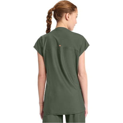 Women's 2-Pocket Henley Tunic Top