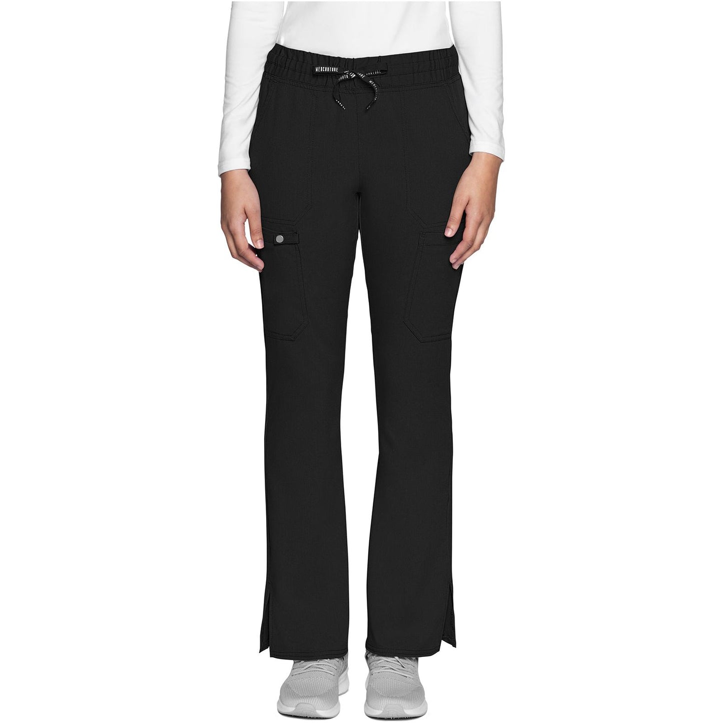 Natural Rise Drawstring Flare Leg Pant