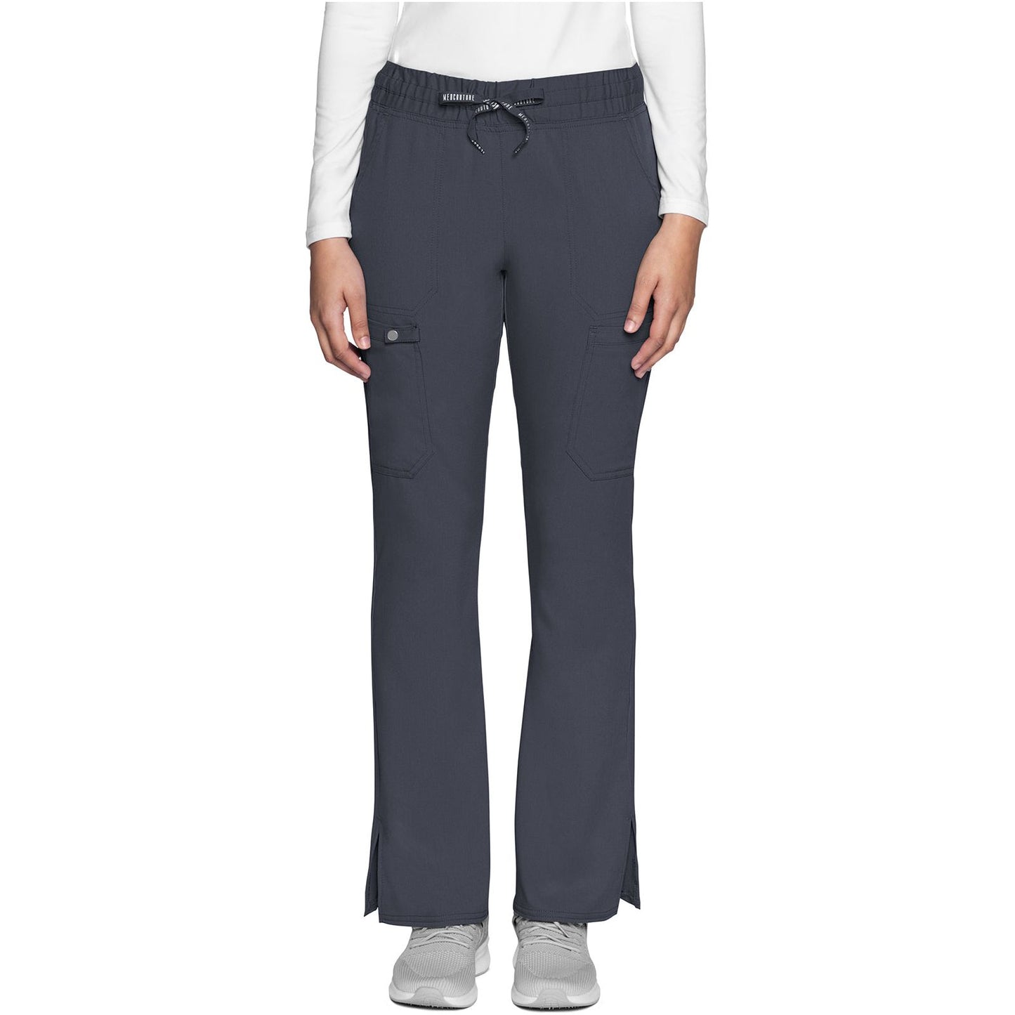 Natural Rise Drawstring Flare Leg Pant