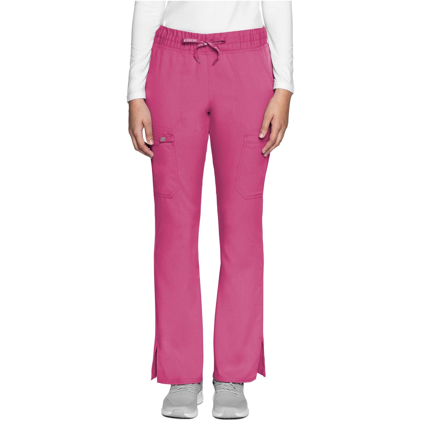 Natural Rise Drawstring Flare Leg Pant