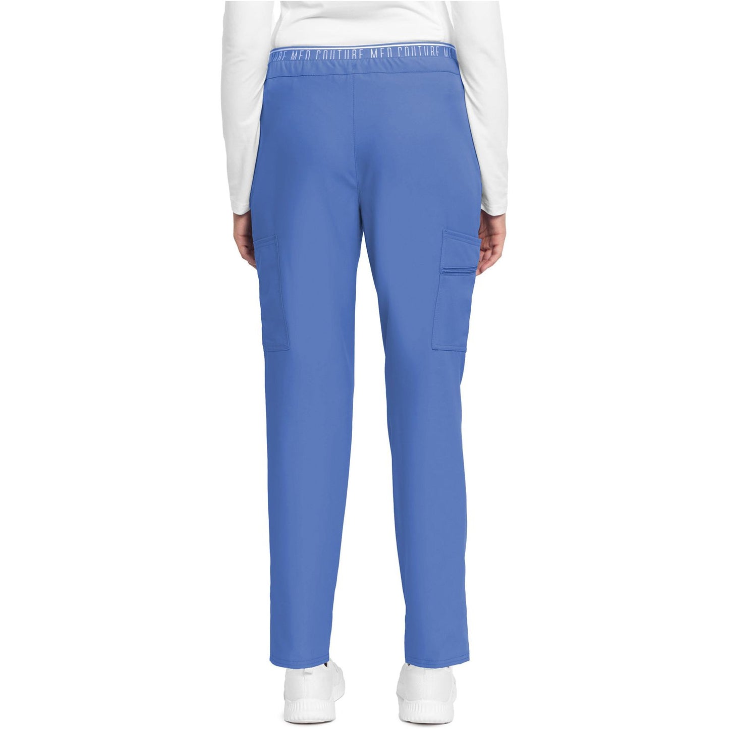 Mid Rise Pull-on Tapered Leg Ankle Pant