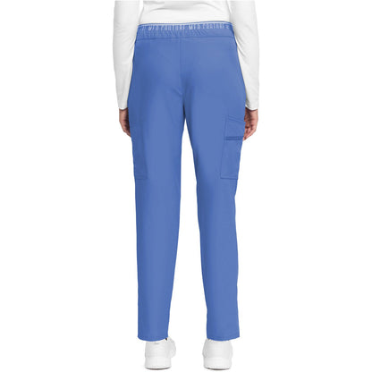 Mid Rise Pull-on Tapered Leg Ankle Pant