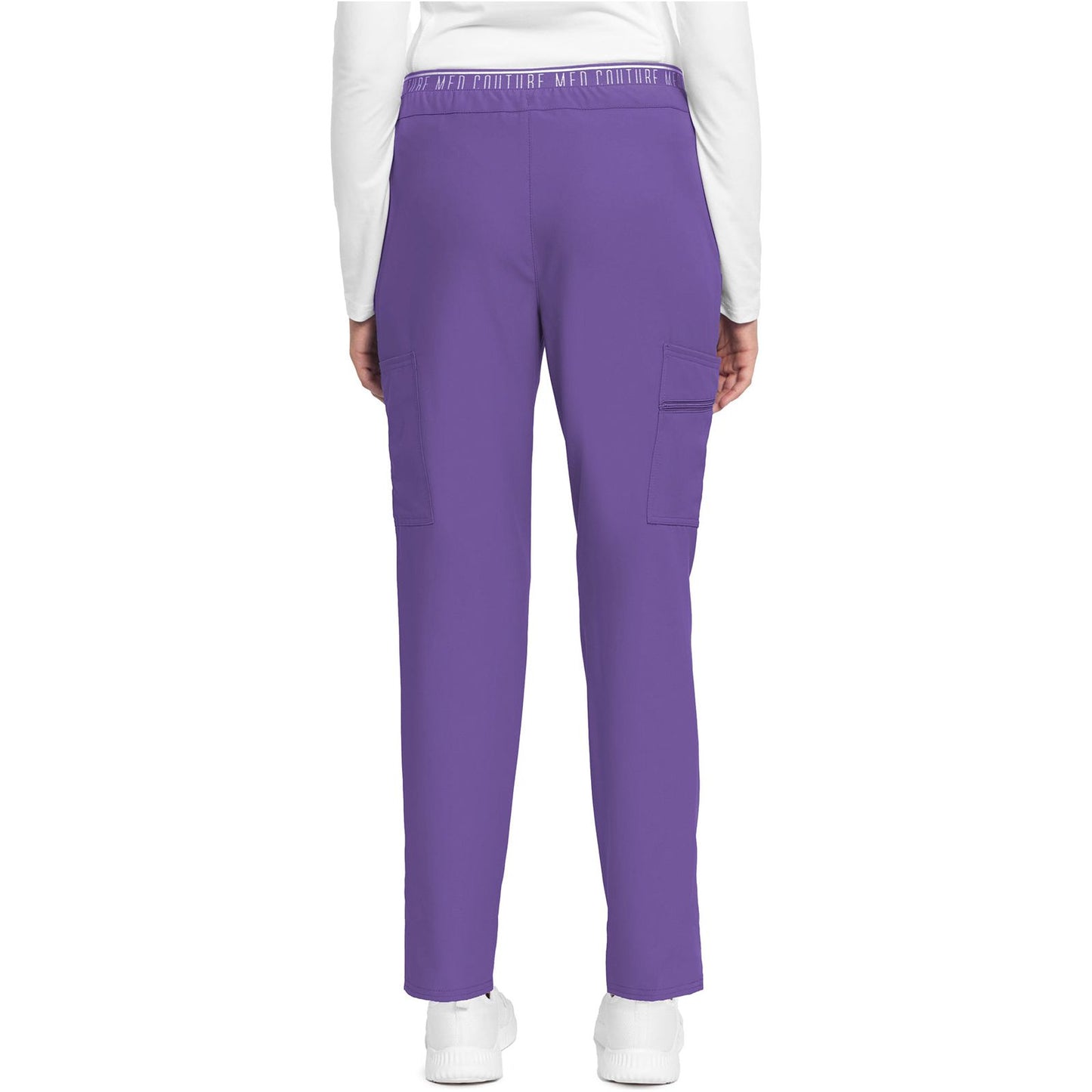 Mid Rise Pull-on Tapered Leg Ankle Pant