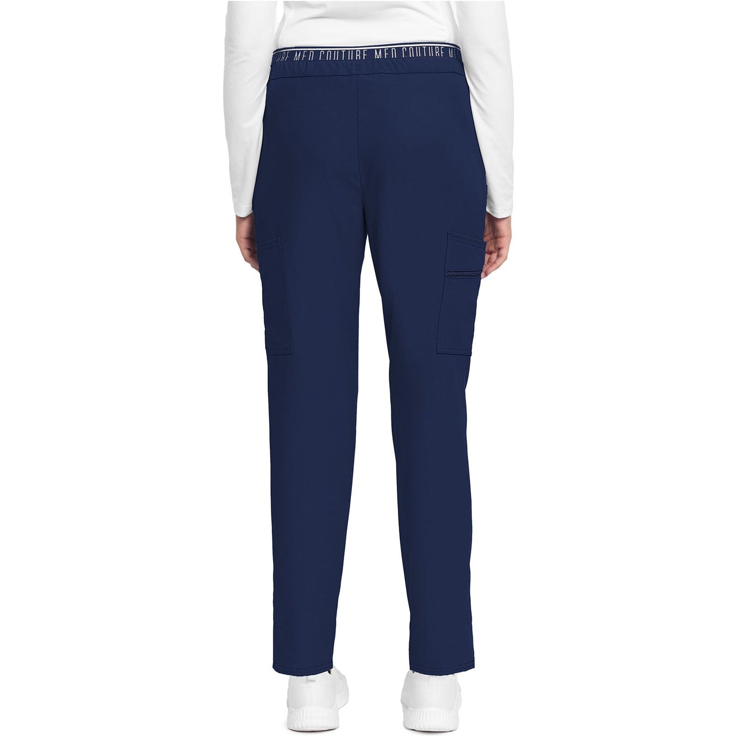 Mid Rise Pull-on Tapered Leg Ankle Pant