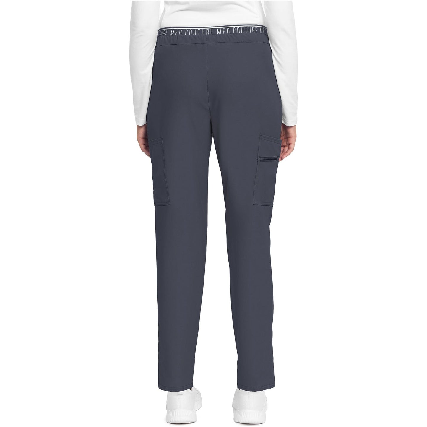 Mid Rise Pull-on Tapered Leg Ankle Pant