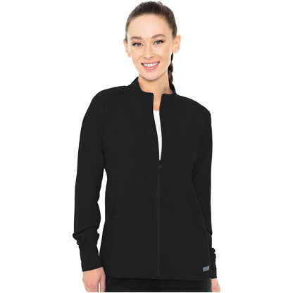 Zip Front Warm-Up With Shoulder Yokes