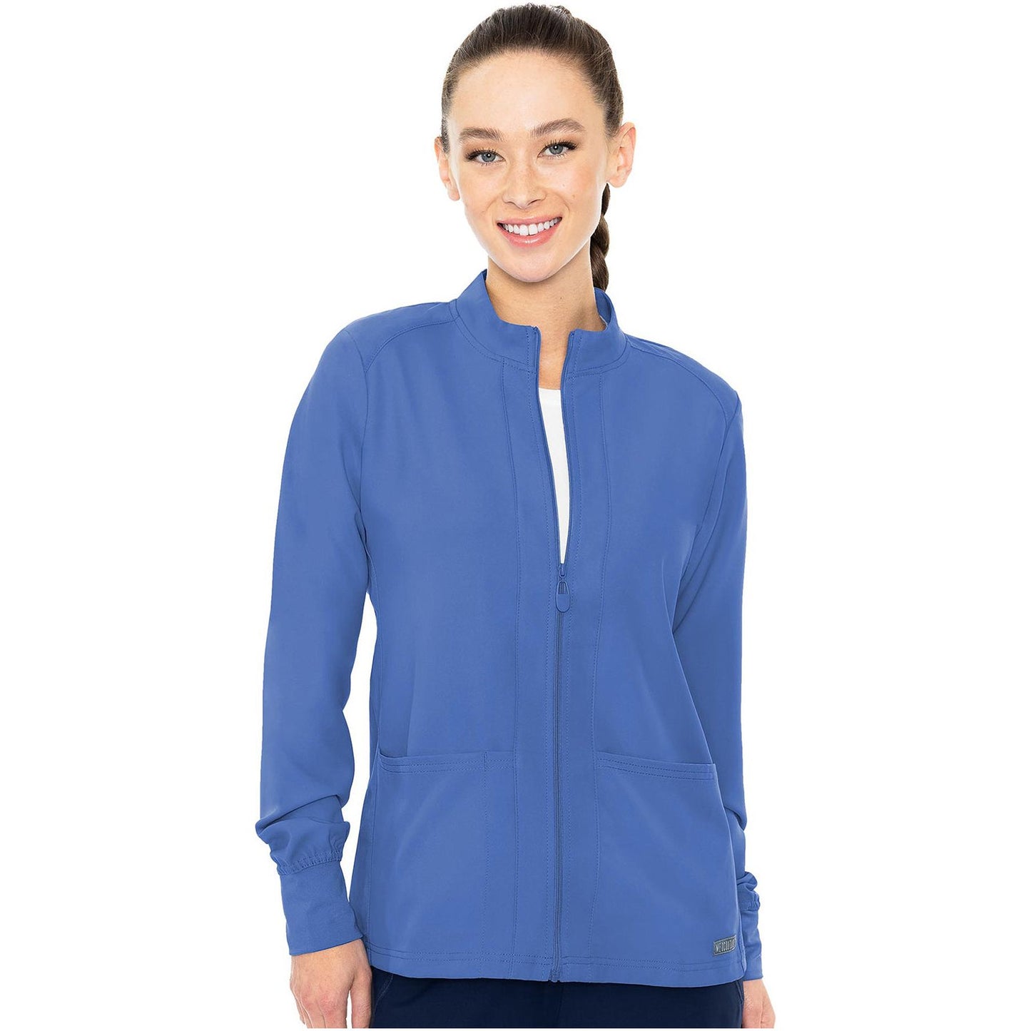 Zip Front Warm-Up With Shoulder Yokes