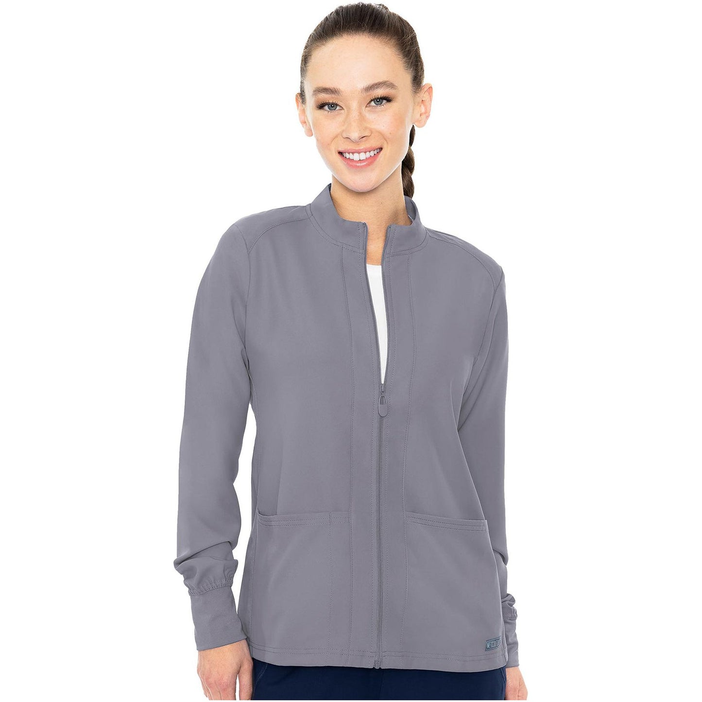 Zip Front Warm-Up With Shoulder Yokes
