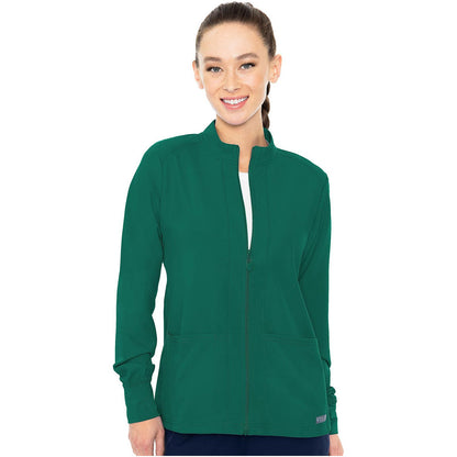 Zip Front Warm-Up With Shoulder Yokes
