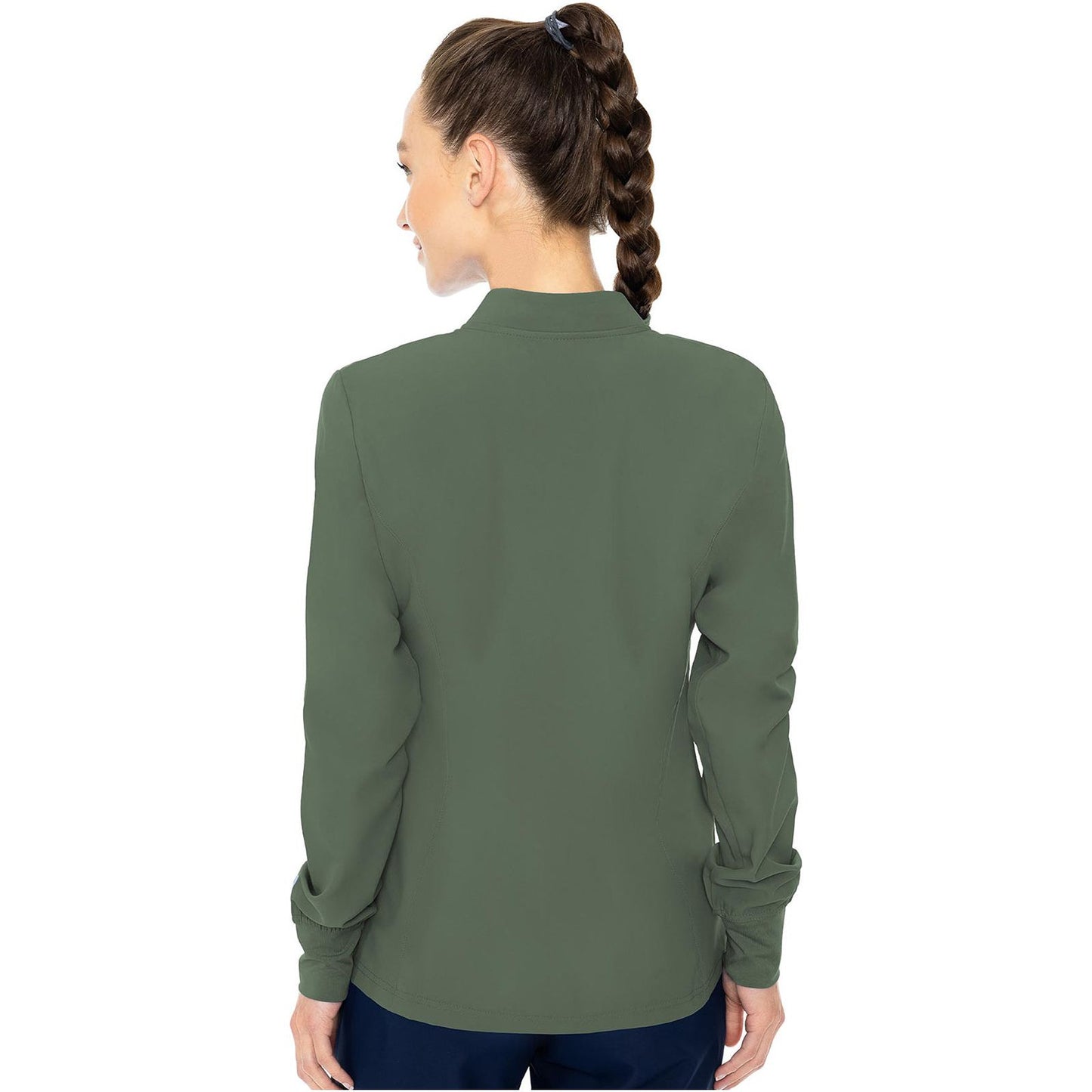 Zip Front Warm-Up With Shoulder Yokes