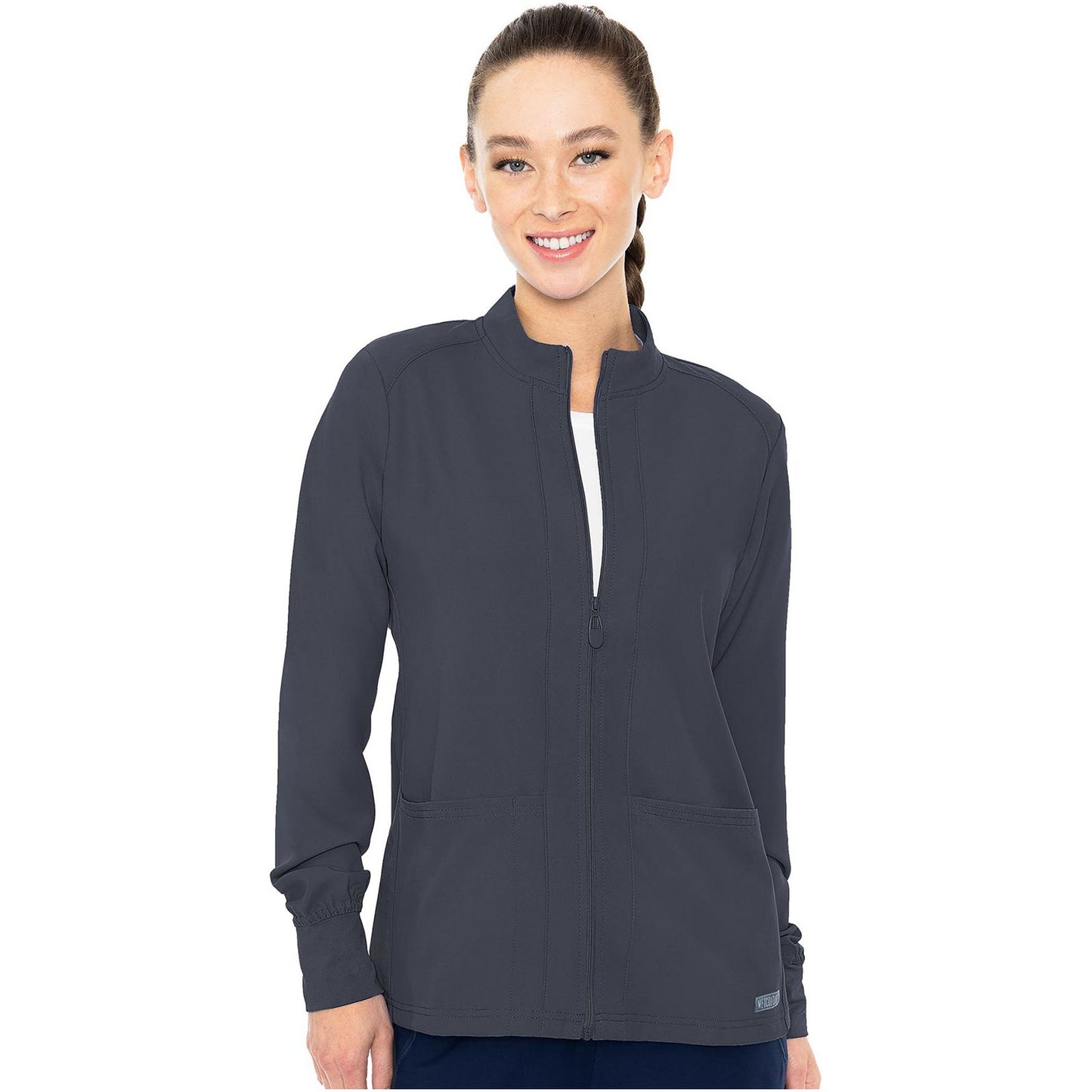 Zip Front Warm-Up With Shoulder Yokes