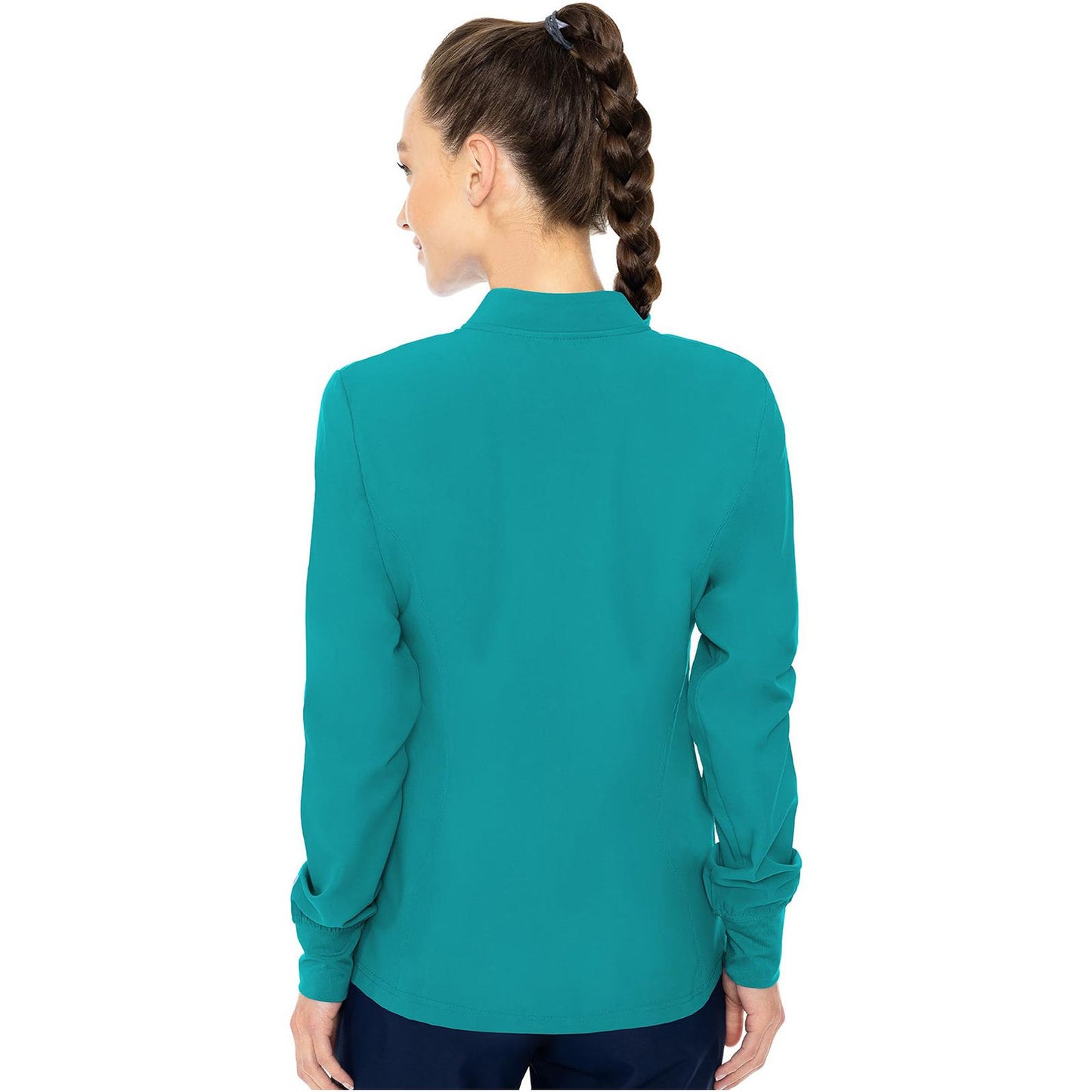 Zip Front Warm-Up With Shoulder Yokes