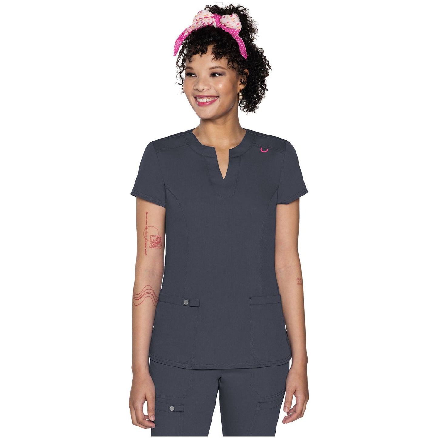 Split Round Neck Top