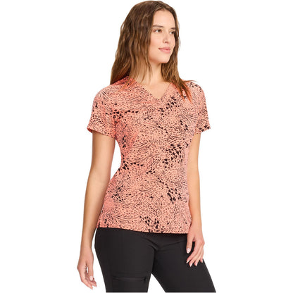 Print V-Neck Top