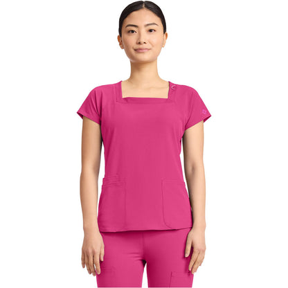 Women's 3-Pocket Square Neck Top