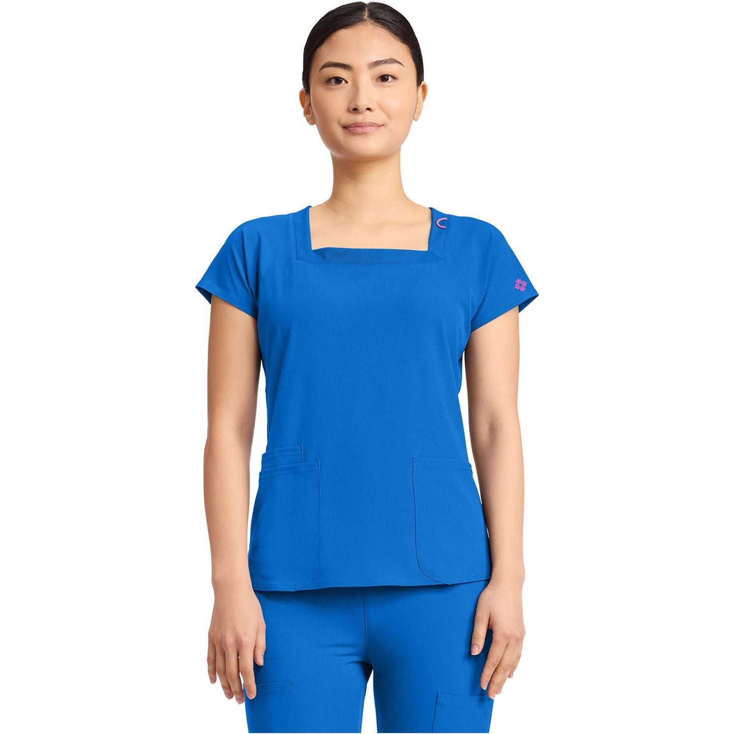 Women's 3-Pocket Square Neck Top