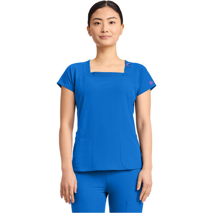 Women's 3-Pocket Square Neck Top