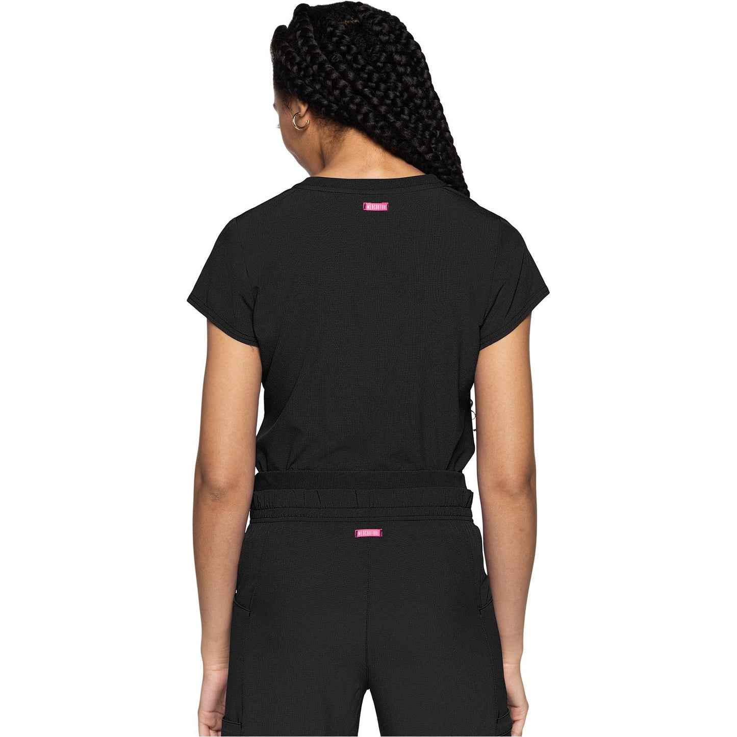 Quarter Zip V-Neck Tuckable Top