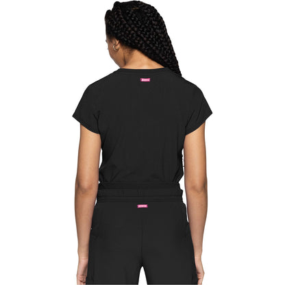 Quarter Zip V-Neck Tuckable Top