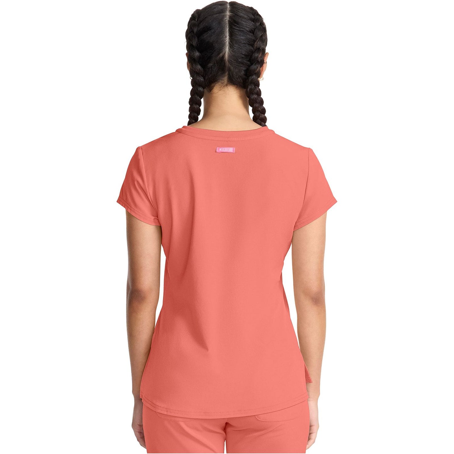 Quarter Zip V-Neck Tuckable Top