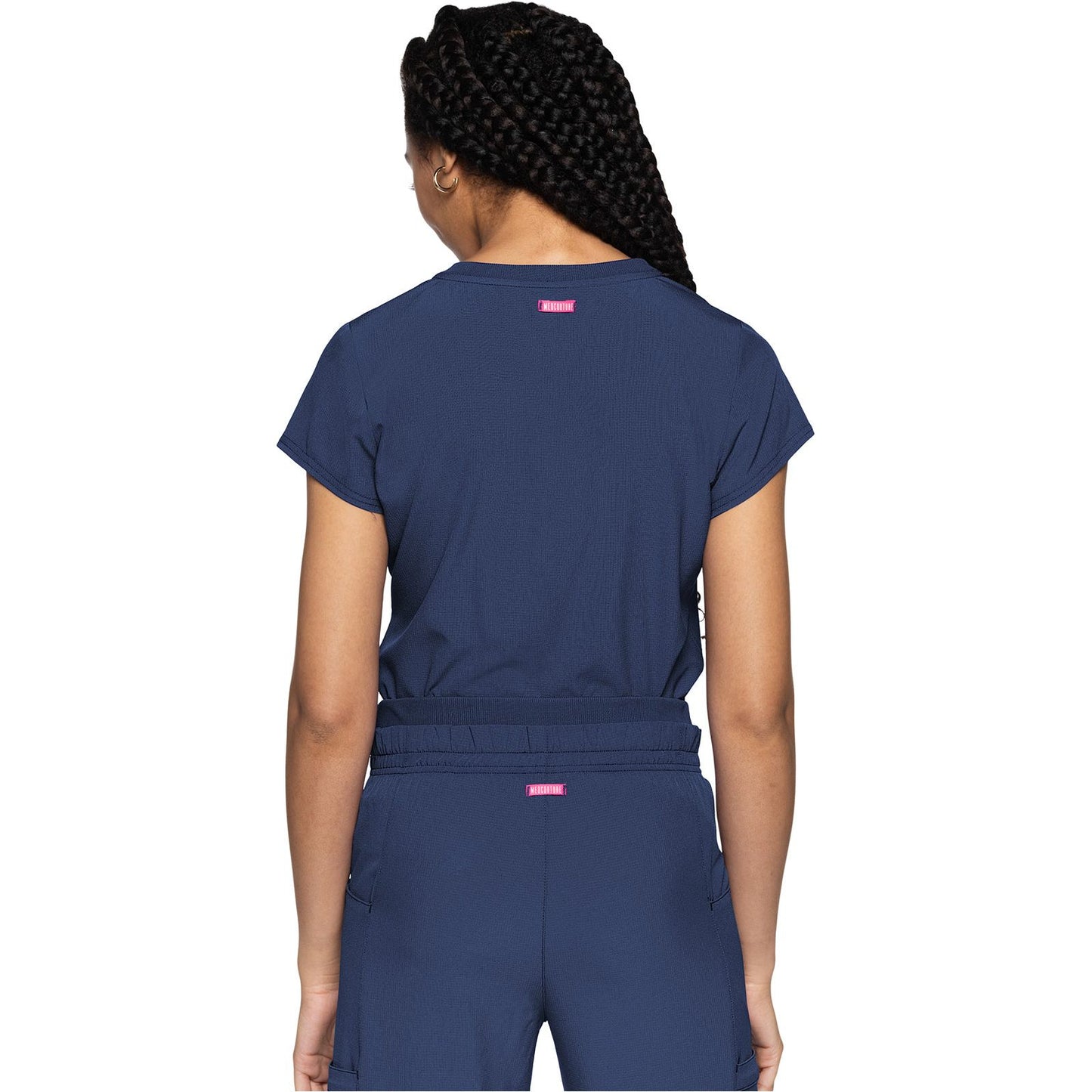 Quarter Zip V-Neck Tuckable Top