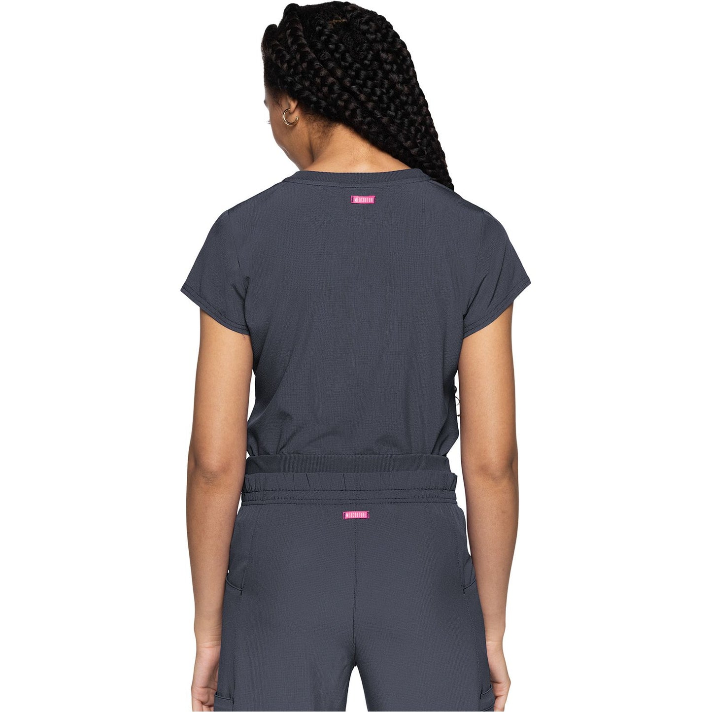 Quarter Zip V-Neck Tuckable Top