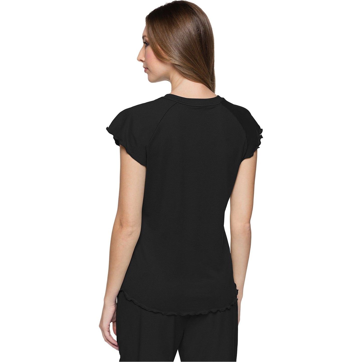 Knit Lettuce-Edged Top