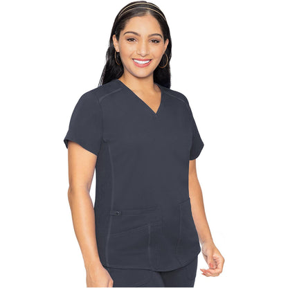 V-Neck Shirttail Top