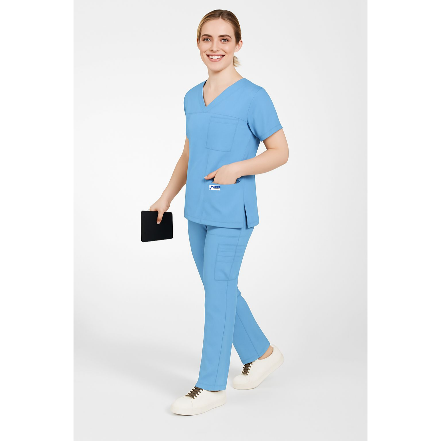 MOBB 3 Pocket V-Neck Scrub Top