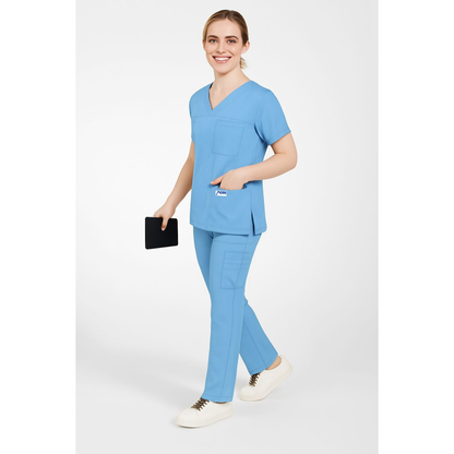 MOBB 3 Pocket V-Neck Scrub Top