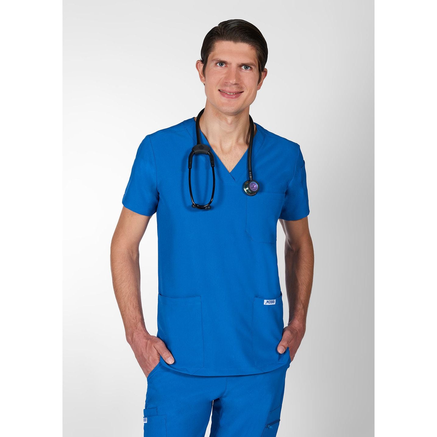 The Alex MOBB Unisex V Neck Scrub Top