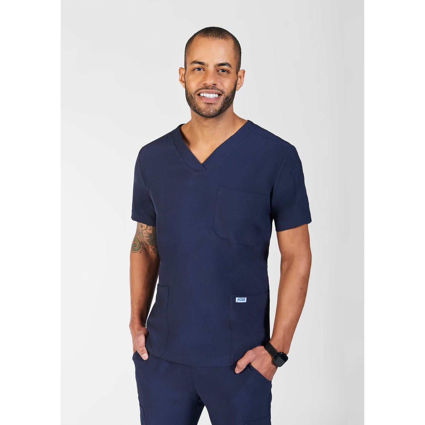The Alex MOBB Unisex V Neck Scrub Top