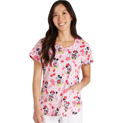 Round Neck Print Top