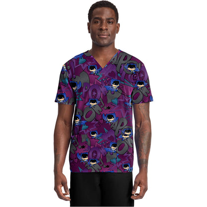 Men's Print  V-Neck Top