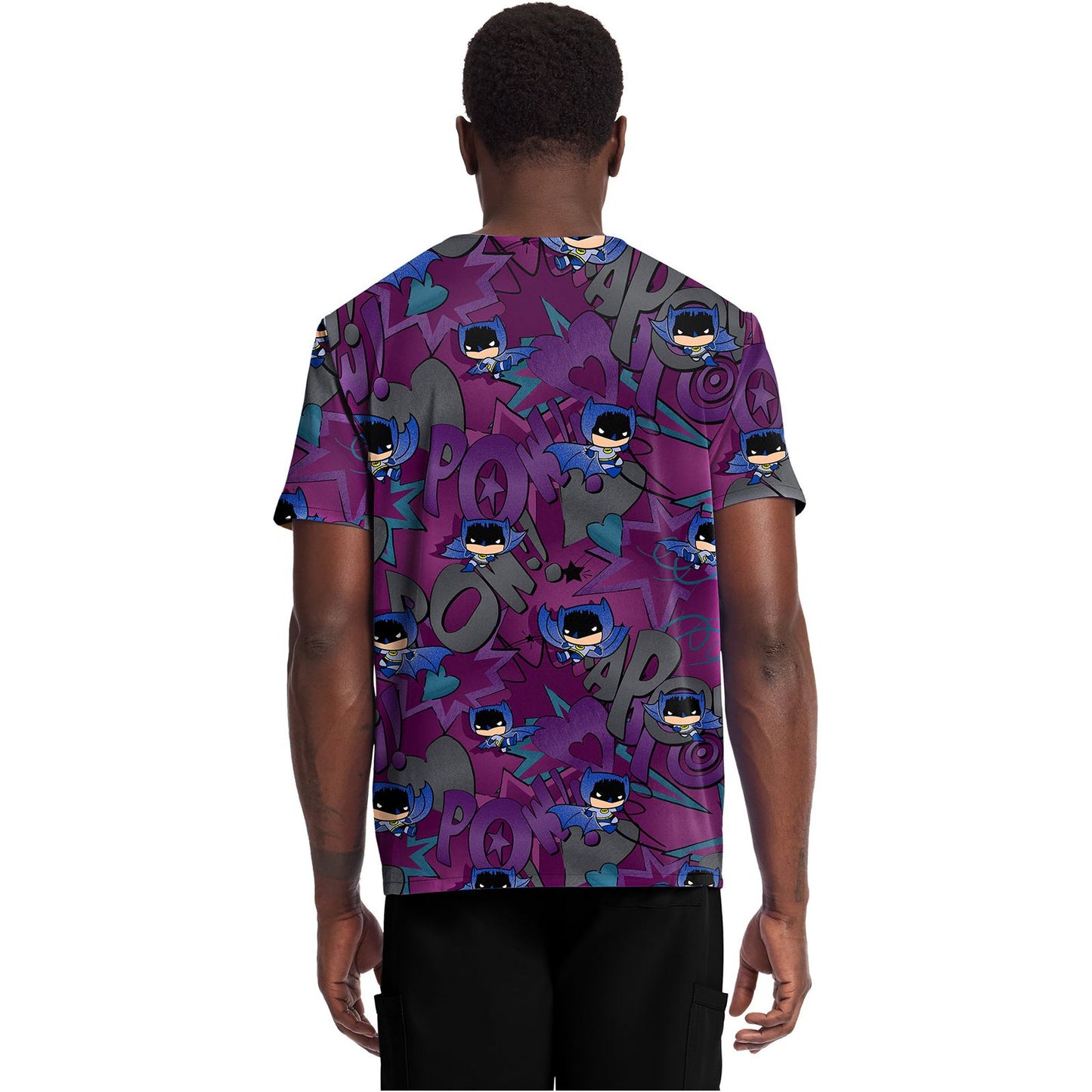 Men's Print  V-Neck Top