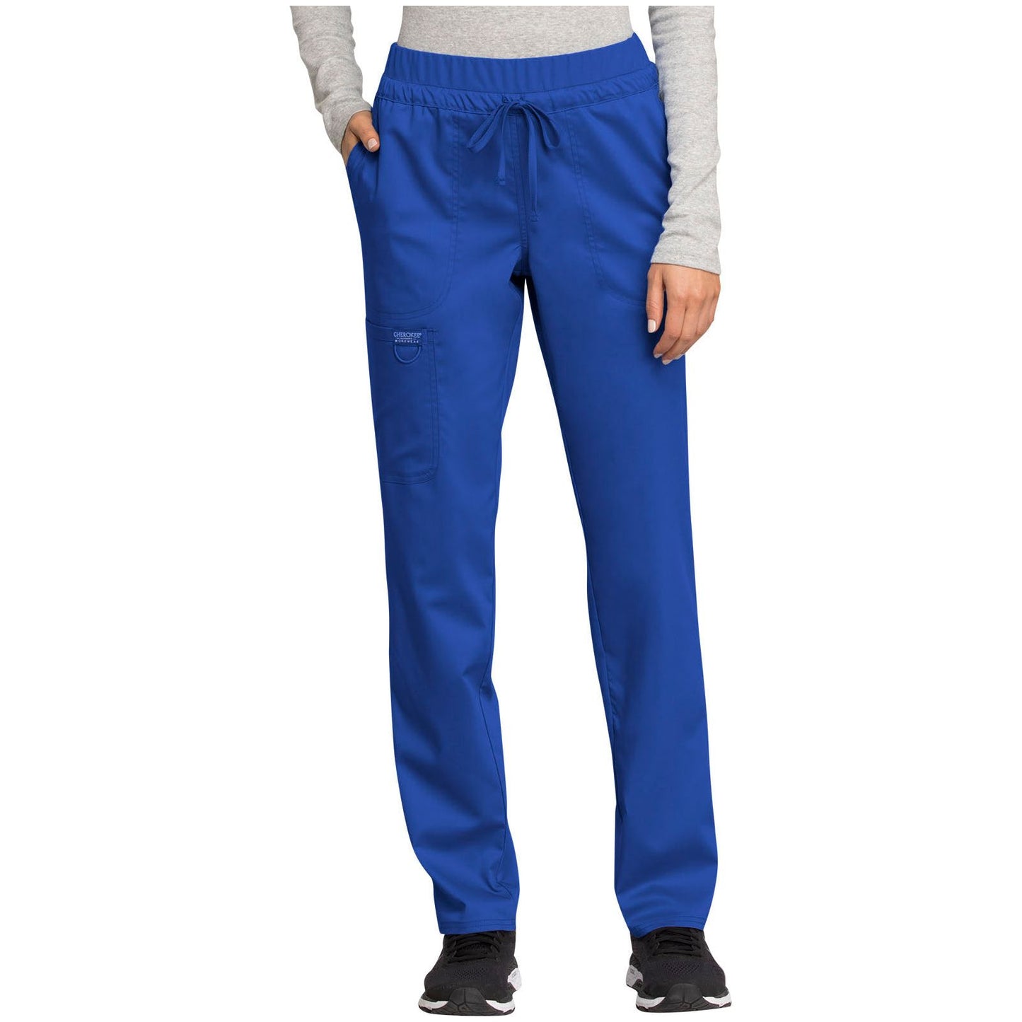 Mid Rise Tapered Leg Drawstring Pant