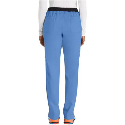 Mid Rise Tapered Leg Drawstring Pant