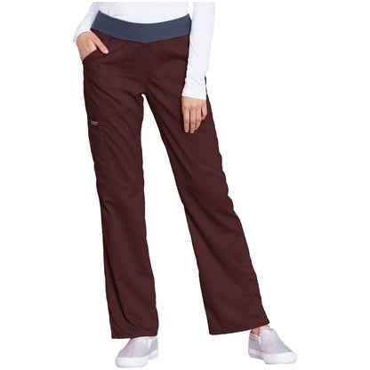 Mid Rise Straight Leg Pull-on Pant