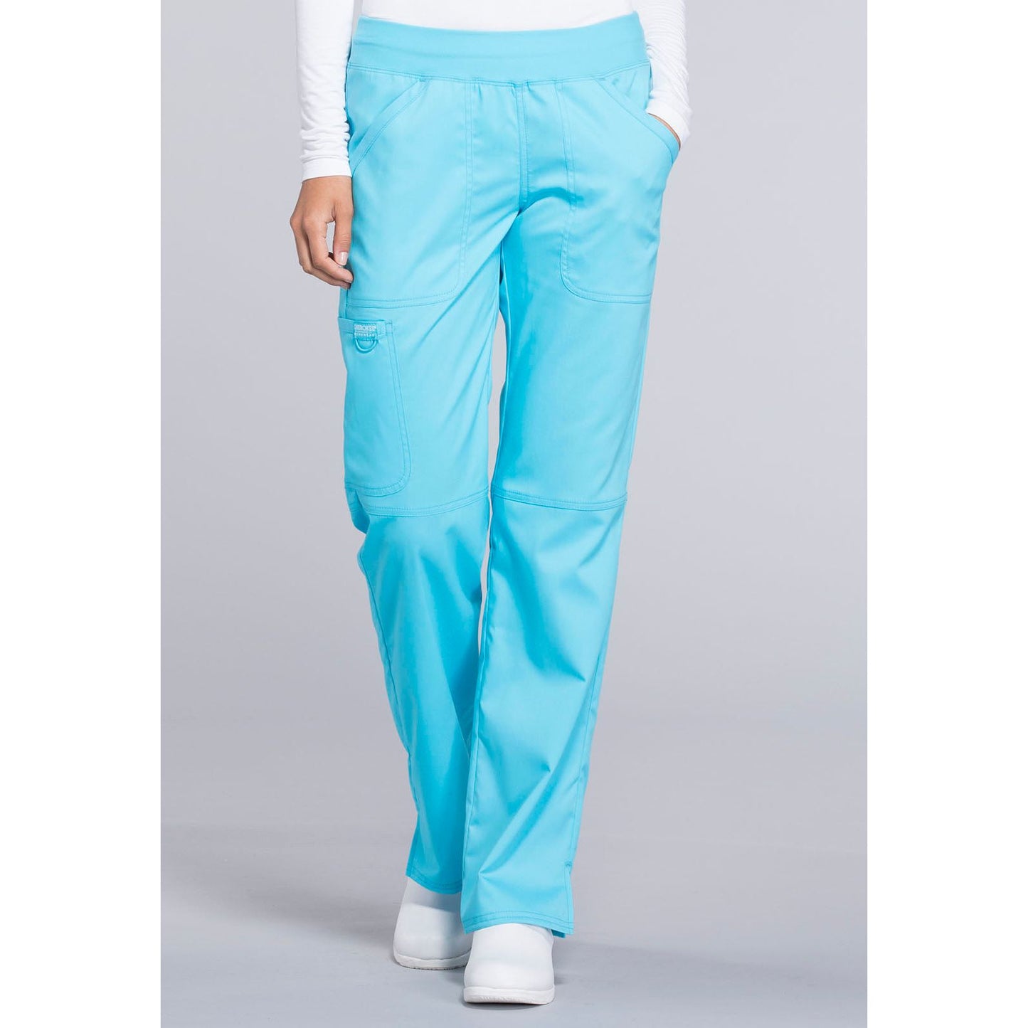 Mid Rise Straight Leg Pull-on Pant