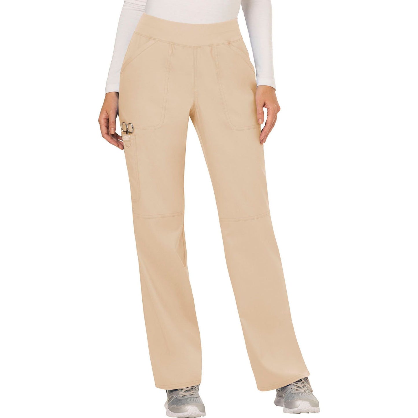Mid Rise Straight Leg Pull-on Pant