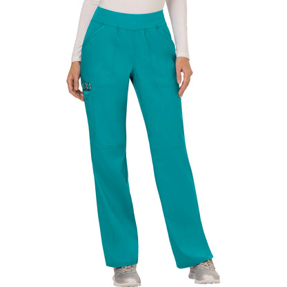 Mid Rise Straight Leg Pull-on Pant