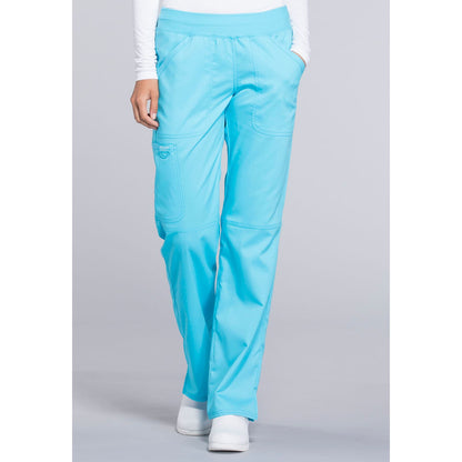 Mid Rise Straight Leg Pull-on Pant