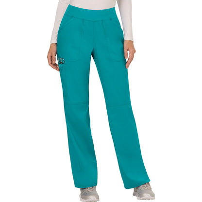 Mid Rise Straight Leg Pull-on Pant