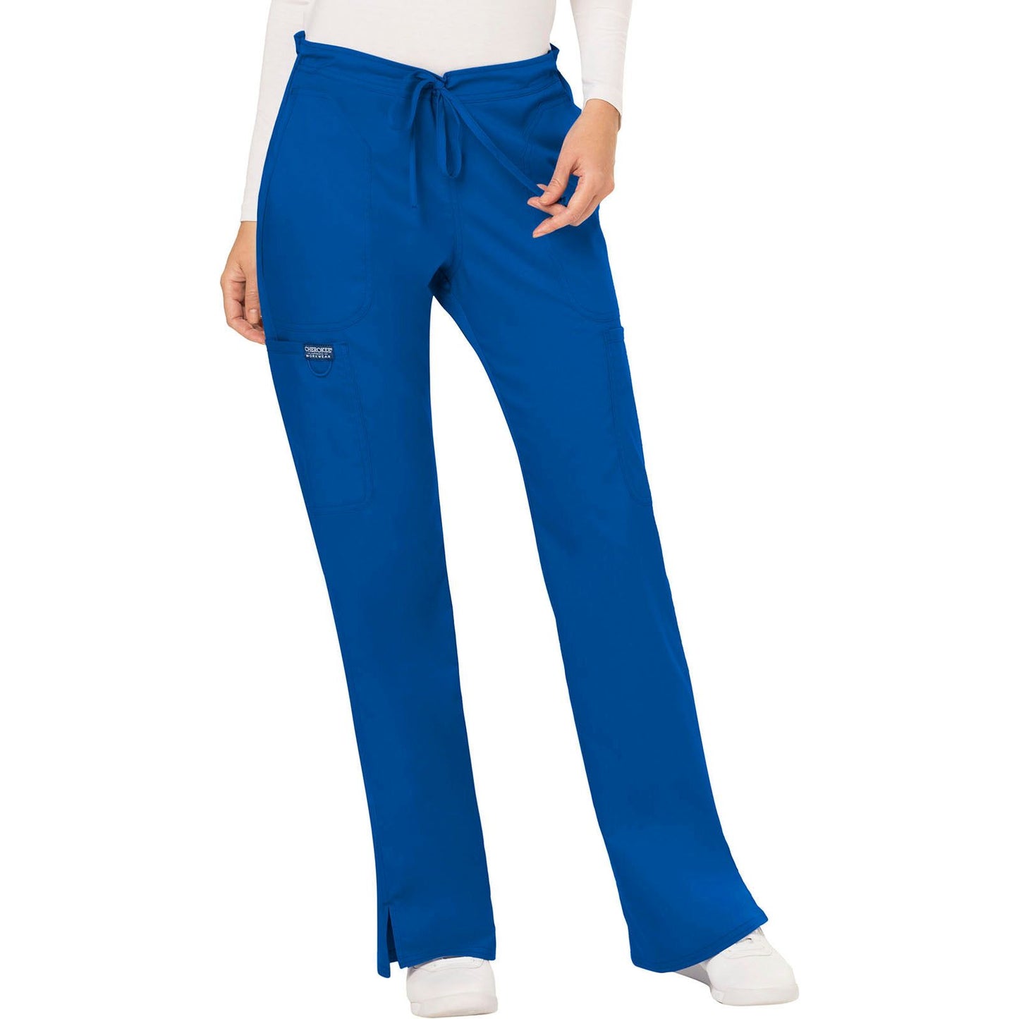 Mid Rise Moderate Flare Drawstring Pant